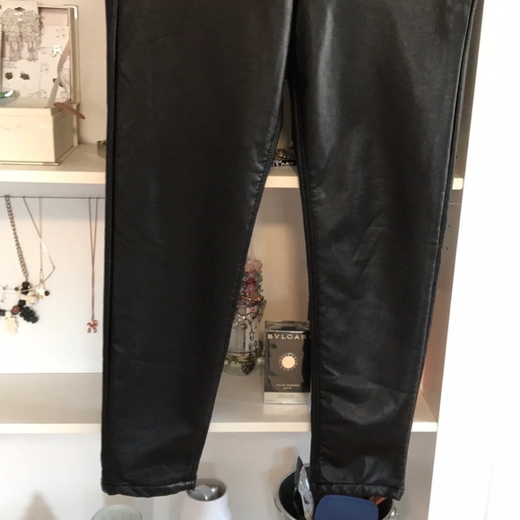 ASHLEY MASON High Rise Faux Leather Skinny Pants - Picture 5 of 10